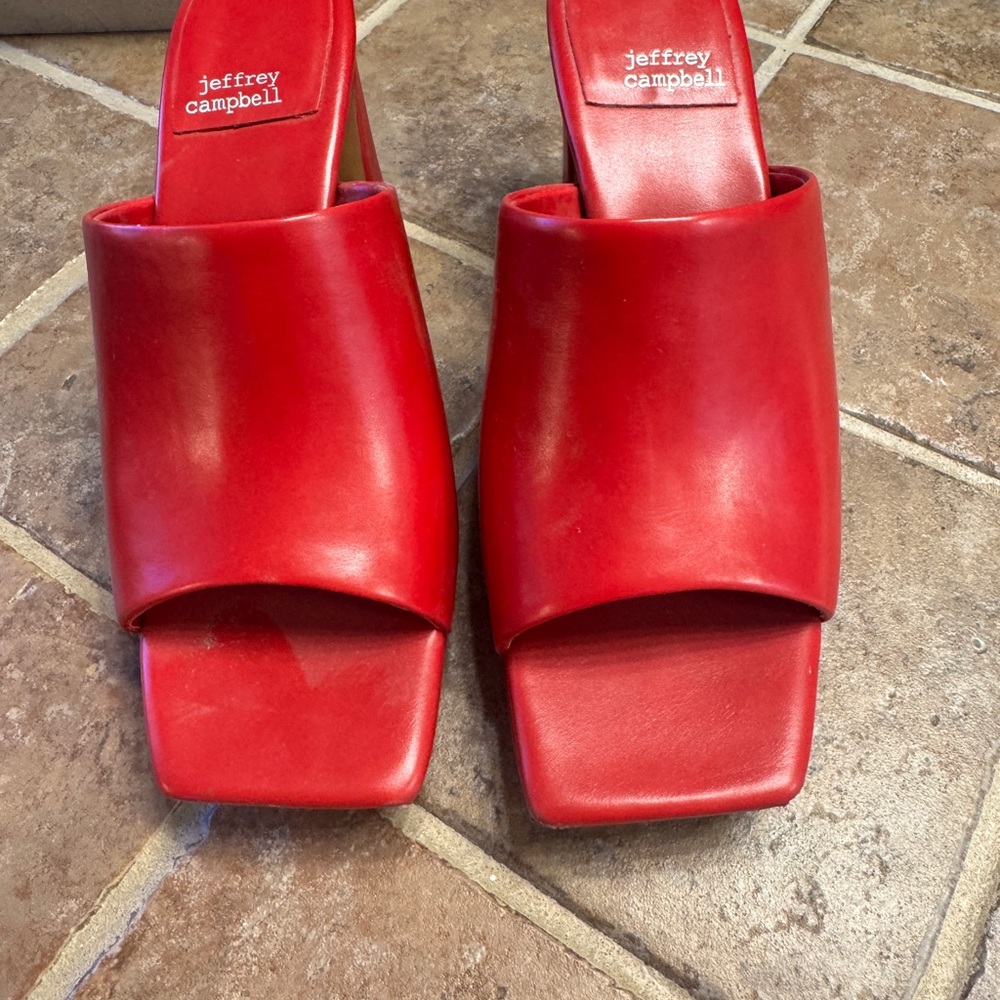 Jeffrey Campbell Women's Red Slide Sandals